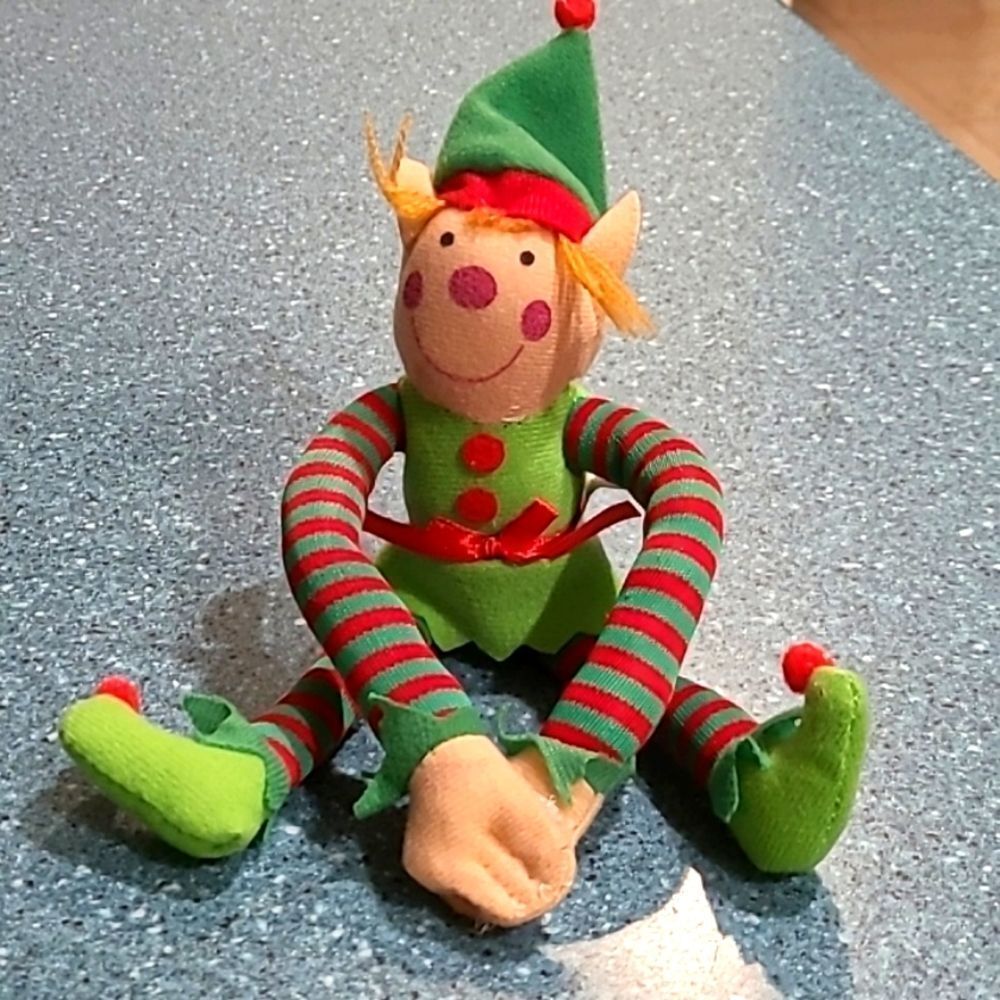 Vintage Oriental Trading Green Holiday PIXIE ELF 9”